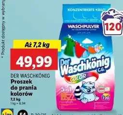 Lidl Proszek do prania color Der Waschkonig oferta