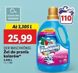 Lidl Żel do prania color Der Waschkonig oferta