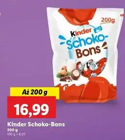 Lidl Cukierki czekoladowe Kinder Schoko-Bons oferta