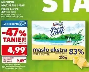 Kaufland Masło ekstra Mazurski Smak oferta