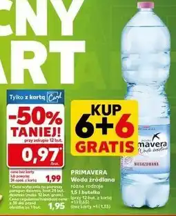 Kaufland Woda niegazowana Primavera oferta