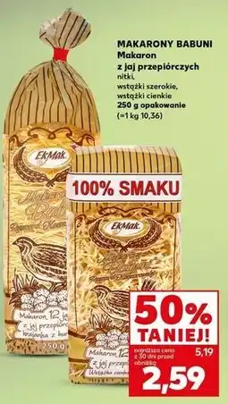 Kaufland Makaron z jaj przepiórczych wstążka cienka Eko-Mak oferta