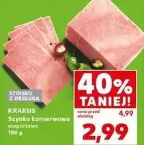 Kaufland Szynka konserwowa eksportowa Krakus Animex oferta
