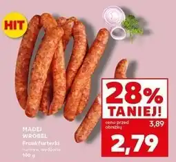Kaufland Frankfurterki surowe Madej & Wróbel oferta