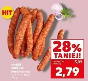 Kaufland Frankfurterki surowe Madej & Wróbel oferta