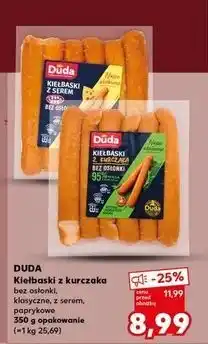 Kaufland Kiełbaski z kurczaka serem Silesia Duda oferta