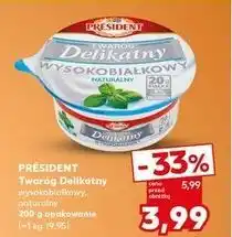 Kaufland Twaróg wysokobiałkowy naturalny President oferta