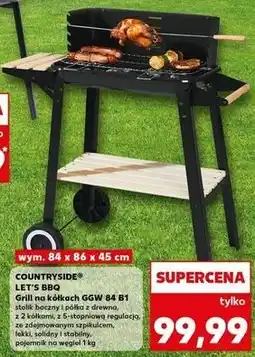 Kaufland Grill na kółkach 84 x 86 45 cm K-Classic Countryside oferta