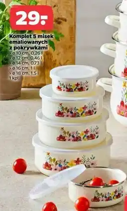 Netto Komplet misek emaliowanych z pokrywami oferta