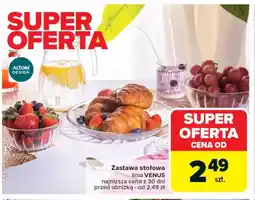Carrefour Zastawa stołowa linia VENUS oferta