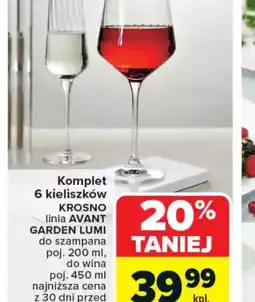 Carrefour Komplet 6 kieliszków Krosno oferta