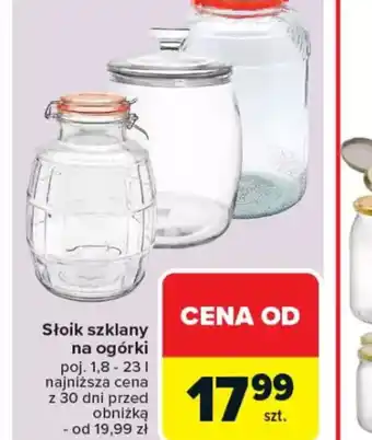 Carrefour Słoik szklany na ogórki oferta