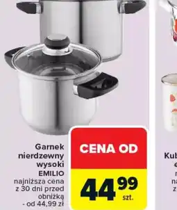 Carrefour Garnek nierdzewny wysoki Emilio oferta