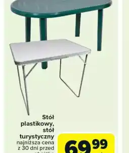 Carrefour Stół plastikowy, stół turystyczny oferta