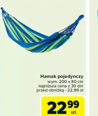Carrefour Hamak pojedynczy oferta