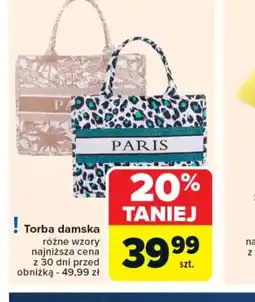 Carrefour Torba damska oferta