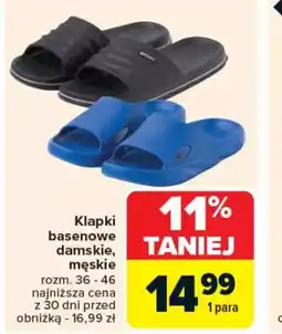 Carrefour Klapki basenowe damskie, męskie oferta