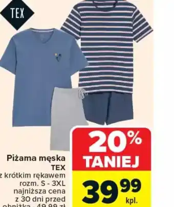 Carrefour Piżama męska TEX oferta