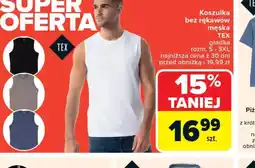 Carrefour Koszulka bez rękawów męska TEX oferta