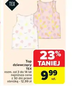 Carrefour Top dziewczęcy TEX oferta