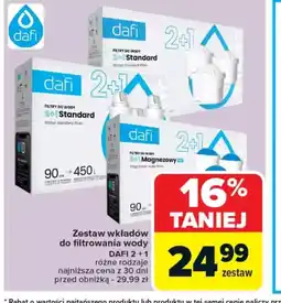 Carrefour Zestaw wkładów do filtrowania wody Dafi 2+1 oferta