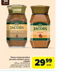 Carrefour Kawa rozpuszczalna Jacobs Cronat Gold, Crema oferta