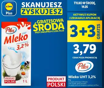 Lidl Mleko 3.2% Pilos oferta