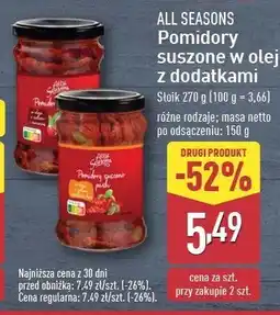 ALDI Pomidory suszone z żurawiną All seasons oferta