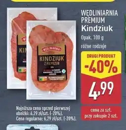 ALDI Kindziuk plastry Wędliniarnia premium oferta