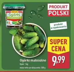 ALDI Ogórki małosolne Stan oferta