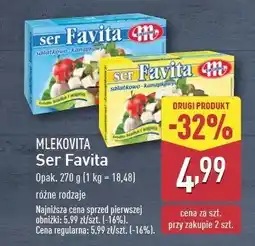 ALDI Ser sałatkowo-kanapkowy 12 % Mlekovita favita oferta