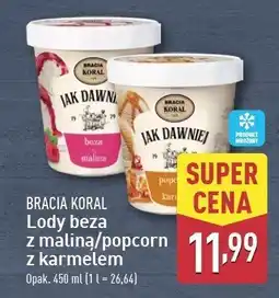 ALDI Lody popcorn i karmel Bracia koral lody jak dawniej oferta