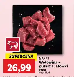 Lidl Gulasz z jałówki MARKS (MIĘSO) oferta