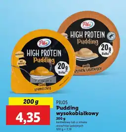 Lidl Pudding proteinowy karmelowy PILOS HIGH PROTEIN oferta