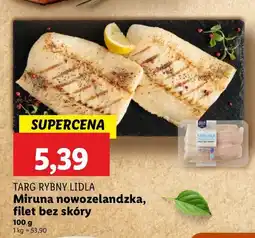 Lidl Miruna nowozelandzka filet bez skóry Rybny targ lidla oferta