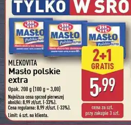 ALDI Masło ekstra Mlekovita masło polskie oferta
