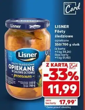 Kaufland Opiekane filety śledziowe Lisner oferta