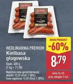 ALDI Kiełbasa głogowska Wędliniarnia premium oferta