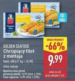 ALDI Filety z mintaja w panierce z sosem serowo-ziołowym Golden seafood oferta