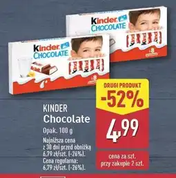 ALDI Czekoladki Kinder chocolate oferta