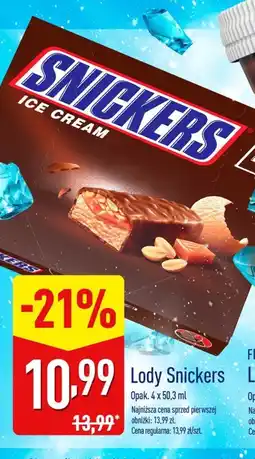 ALDI Baton lodowy Snickers oferta