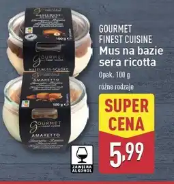 ALDI Mus na bazie sera ricotta czekoladowy Gourmet finest cuisine oferta