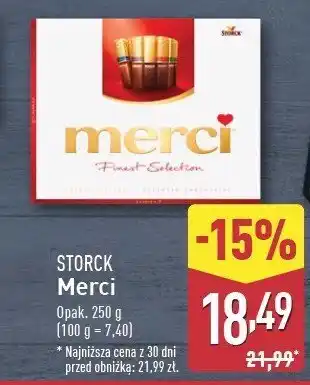 ALDI Bombonierka czerwona Storck merci oferta