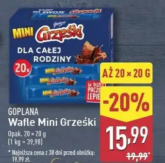 ALDI Wafelek kakaowy Grześki mini oferta