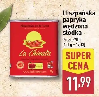 ALDI Papryka wędzona słodka LA CHINATA oferta