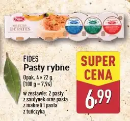 ALDI Pasty rybne sardynka + makrela + tuńczyk Fides oferta