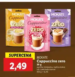 Lidl Cappuccino zero waniliowo- śmietankowe Mokate cappuccino oferta
