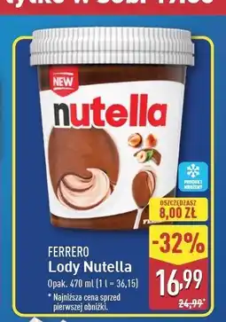 ALDI Lód Nutella oferta