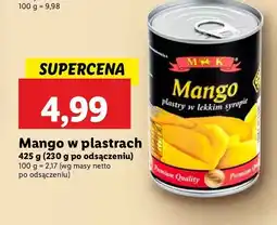 Lidl Mango w syropie M&k oferta