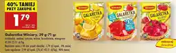 Biedronka Galaretka przezroczysta winogronowy smak Winiary oferta